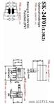 SK-24F01G7 /拨动开关 /侧边四档开关