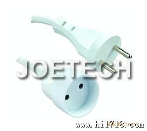 （O图）供应欧式对插带VDE KSI 插头线工业型插头插座电源线