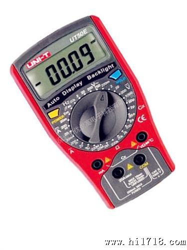 【】优利德UT50E数字万用表电流电阻电容频率温度测试表