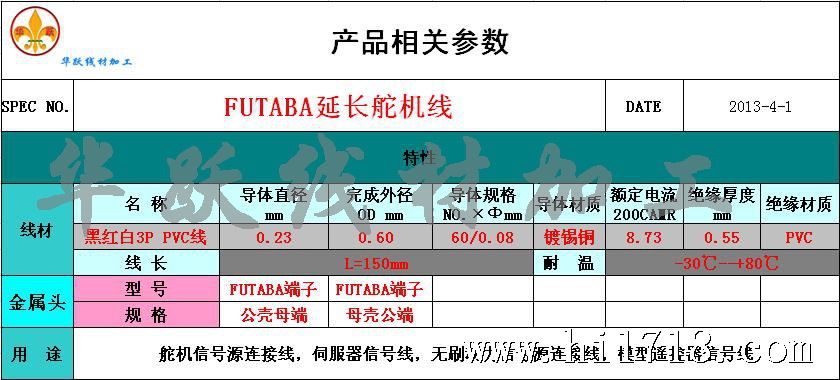 FUTABA舵机线-5