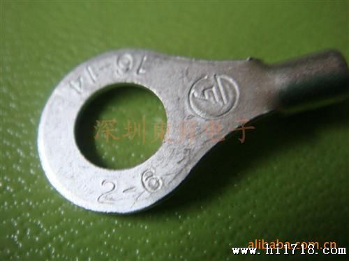 冷压紫铜端子 无缘端子 圆形裸端 R2-6
