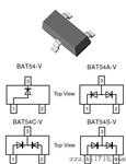 双向触发二管BAT54AW S C SOT-323 长电 NXP ST LRCL42 KL1 KL2
