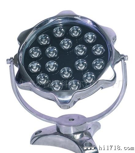 18W不绣钢梅花状LED水底灯,水:IP68,生产,品质照 明