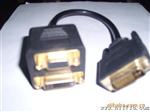 厂家黑色镀金DVI24+5M/F+VGA F电脑连接线
