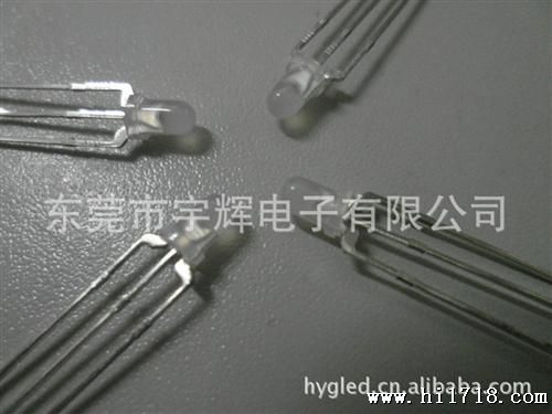 大量生产供应3MM5MM蓝绿双色透明雾状LED