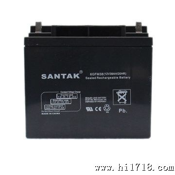 山特UPS电源蓄电池 山特12V 38AH免维护蓄电池 6GFM38-12