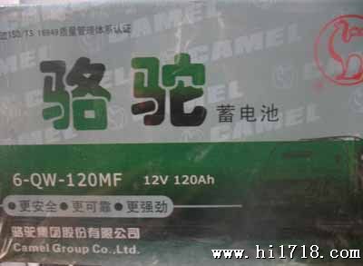 骆驼电池  12V  120AH  6-QW-120  免维护蓄电池