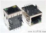 屏蔽RJ45带灯带百兆千兆滤波器反口朝上网络接口 兼容J1026F01PNL