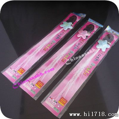 LED光纤发辫 带有蝴蝶心形发夹 时尚美观