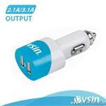 VSIN 双口U车充 MFI iPhone5 ipad迷你充电器 苹果车载充电器