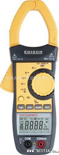 EDISON/自动量程交/直流两用钳形表/EDI-516-3800K/DCM070