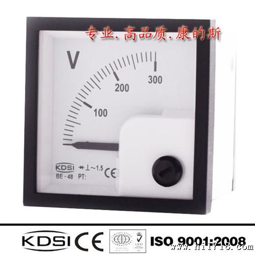 厂家直营 高品质电工仪表大型设备生产 指针式电压表BE-48 AC300V
