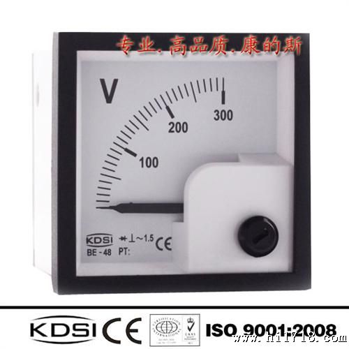 厂家直营 高品质电工仪表大型设备生产 指针式电压表BE-48 AC300V
