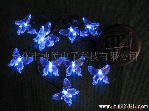 供应LED太阳能节日串灯 蝴蝶串灯(图)