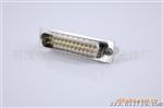 D-SUB连接器 DB25直插 180度25针串口插座 带鱼叉