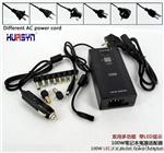大量供应100W+U车载家用笔记本电源适配器 多功能LED电源
