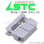 2.54灰色IDC排线,FC插头,UL2651 28AWG灰排,IDC灰色线缆连接器