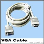 VGA线1.5米3+6黑头 显示器视频线 视频信号线 VGA连接线