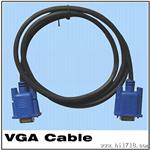 VGA线1.5米3+6黑头 显示器视频线 视频信号线 VGA连接线