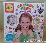 美国ALEX品牌女孩6-14岁手工饰品DIY儿童玩具贴纸磁珠新品