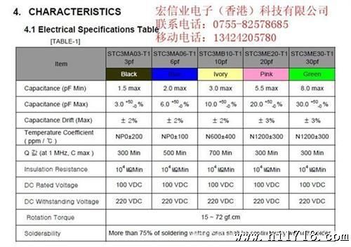 世华可调电容STC3MA06-T1