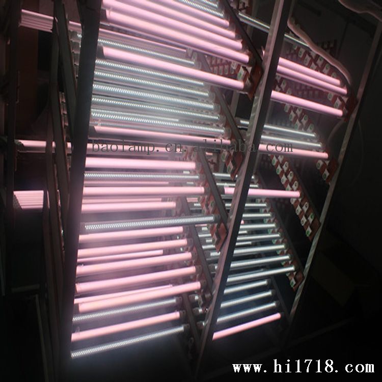 Pink LED T8-0.9-15W 2835 圆管全纹t