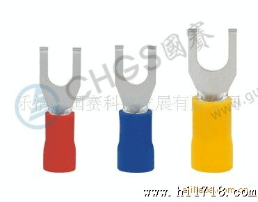 国赛冷压高端端子 折角叉形冷压端子FSV1.25-4
