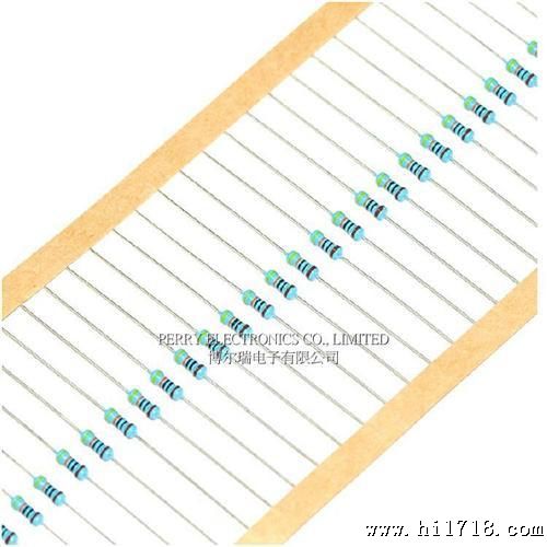 1/4W 1% 金属膜电阻 0.33R-2.2M 任选  详见描述