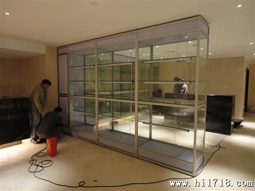 【苏州风格】铝合金展示架 酒店展示柜 苏州地区可上门安装