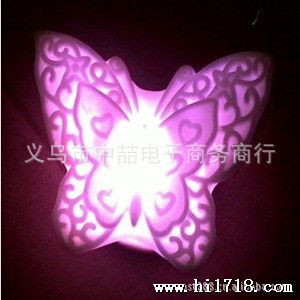 七彩发光蝴蝶灯