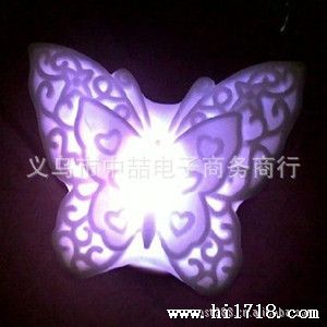 七彩发光蝴蝶灯