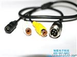 4芯12型航空头转接线|大巴摄像头延长线|航空头连接线定制|驰联