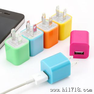 批发苹果三星htc小米安卓智能手机彩色小绿点　U充电器头