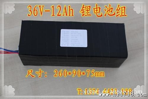 36V-12AH 电动车 电瓶车 锂电池 后备电源