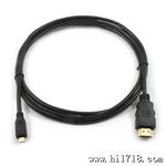 Micro HDMI转HDMI线 高清连接 手机XT928 XT910平板电脑A500