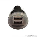 HOTON皇廷HT-5V3A-2 双U车充DC1A/2.1A IPHONE5/IPAD4车充