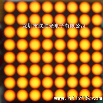 新供应LED3.75单黄色高亮点阵模块