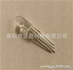 【优势】亮5mm圆头无边四脚全彩共阳LED