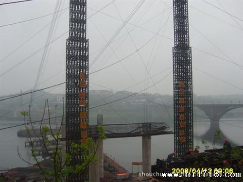 销售设计安装贝雷式索塔、桁架式索塔
