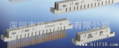 ERNI连接器 DIN41612系列 2.54mm欧式连接器