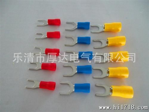 厚达电气供应优质SV5.5-6叉形预缘端头 冷压接线端子 接线鼻子