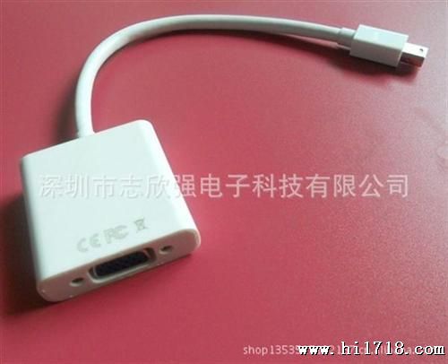 【厂家生产】Mini Displaort to VGA转接线 迷你DP转VGA连接线