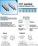 101 D-SUB 连接器 DB 插板式系列， DP插板式