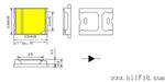2835蓝灯0.5W贴片灯珠 三安芯片封装高亮率灯珠