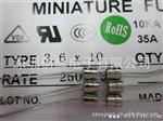 供应玻璃保险丝管双帽带线快断4x11 250V VDE UR CCC 0.5A-15A