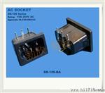 AC电源插头 工业品字插座BX-120-2.0B01公座 梅花座 座转换座