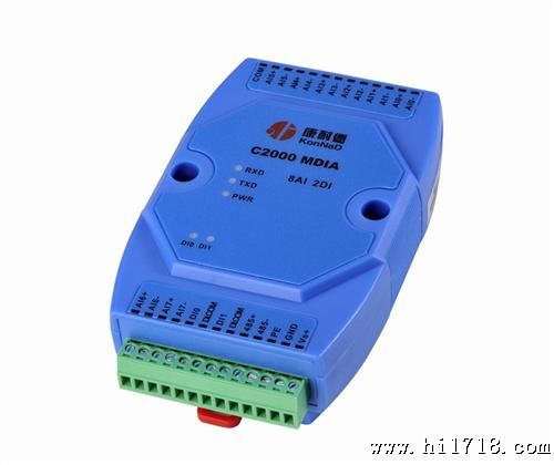 C2000 MDIA变送器4-20mA信号采集器,电流传感器信号转485输入模块