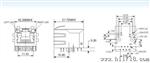 (伟定RJ45) 网络插座带变压器滤波器百兆带屏蔽壳弹片LED灯100M