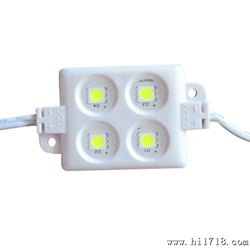 LED模组4灯5050注塑水LED广告模组模块 发光字灯箱照明