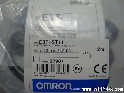 供应现货供应原装欧姆龙光电传感器E3T-SL11光电开关